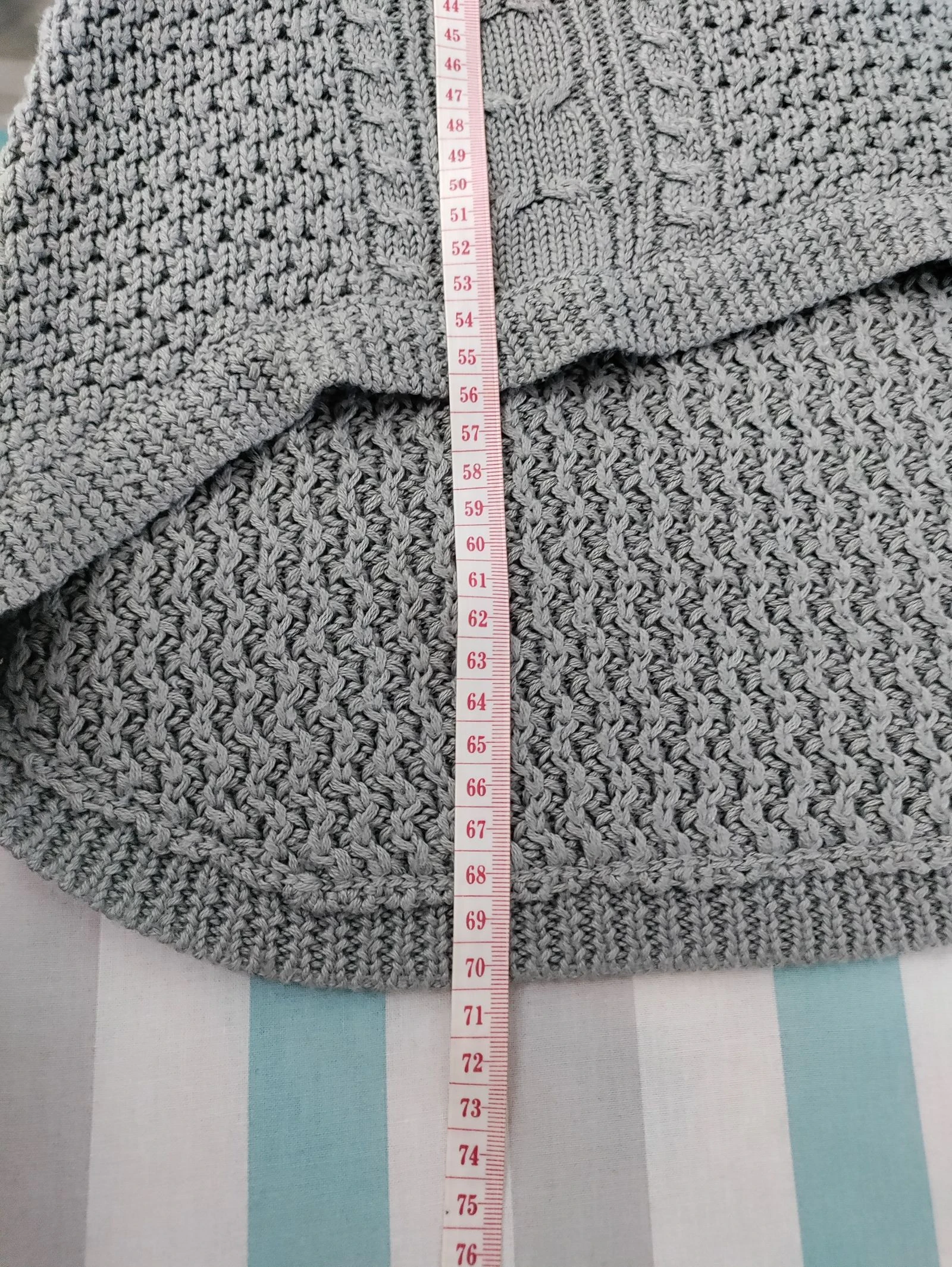 🧶 Zara Knit Twisted Grey Sweater – Size S – photo 11